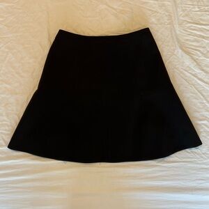 J. Crew flared black mini skirt